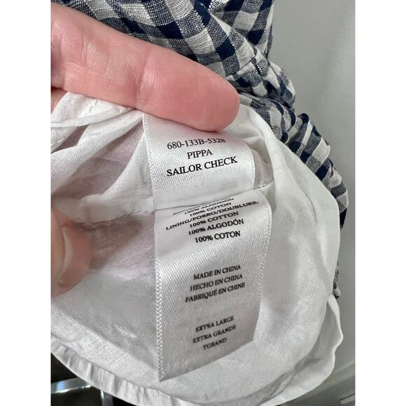 Rails Size XL Pippa Dress Sailor Check Tiered 100% Cotton NWOT - Picture 10 of 16